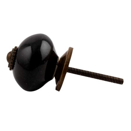 Black Antique Ceramic Cabinet  Knob